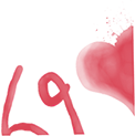 I heart 69 graffiti